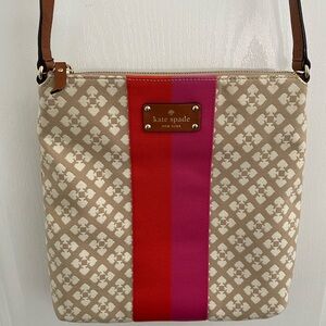 Kate Spade crossbody canvas purse.